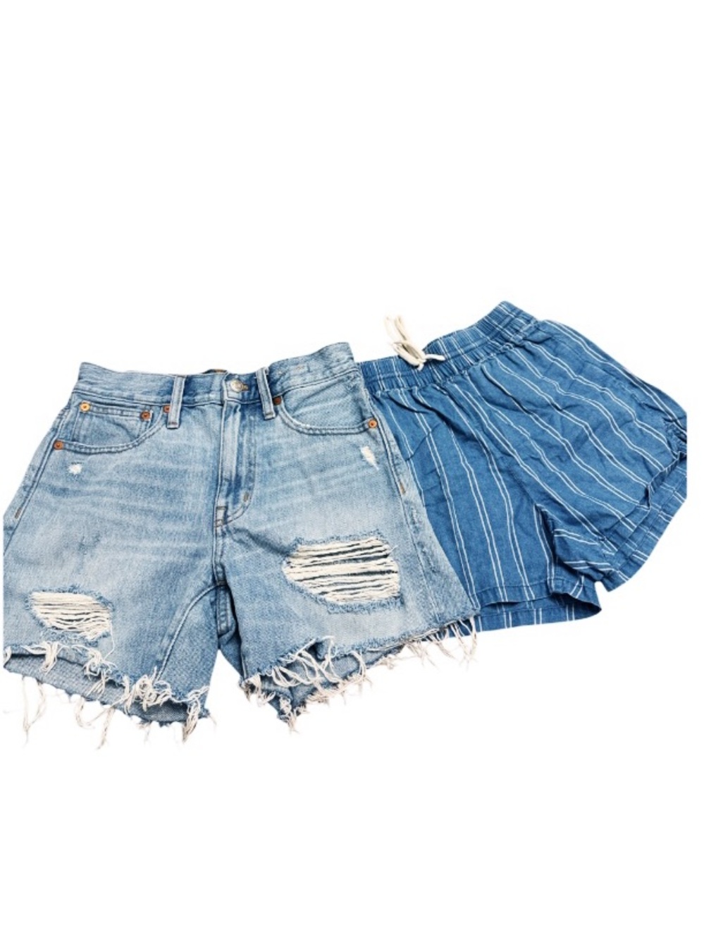MADEWELL Bundle Of Shorts Denim & Chambray Mid Length Size Small or 26 EUC